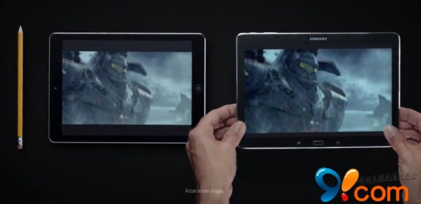 三星新广告暗讽 借iPad Air铅笔广告反击